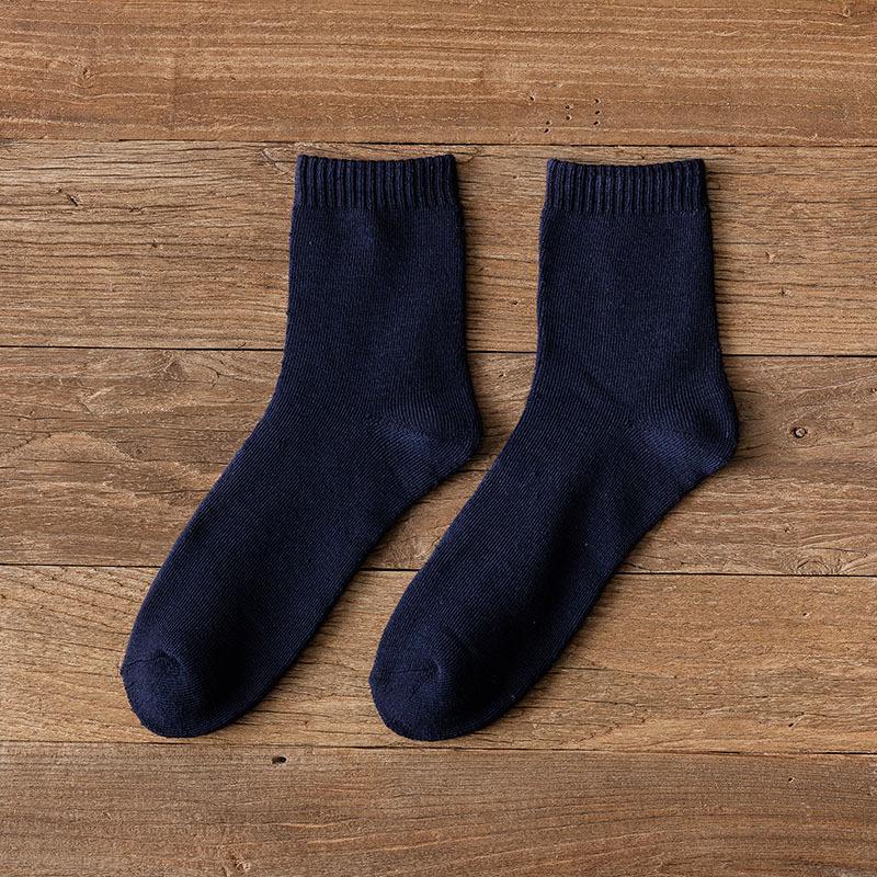 Thick and Warm Fleece-lined Thick Socks for Men, Mid-calf Socks, Winter Warmest Wool Socks, Mid-calf Woolen Tube Socks
