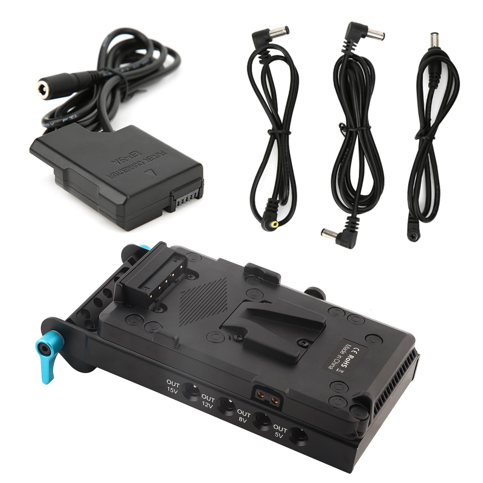 

Адаптер батарейной пластины Full Decode EL14 Virtual V Mount с 15-миллиметровым зажимом для стержня с двумя отверстиями для Nikon