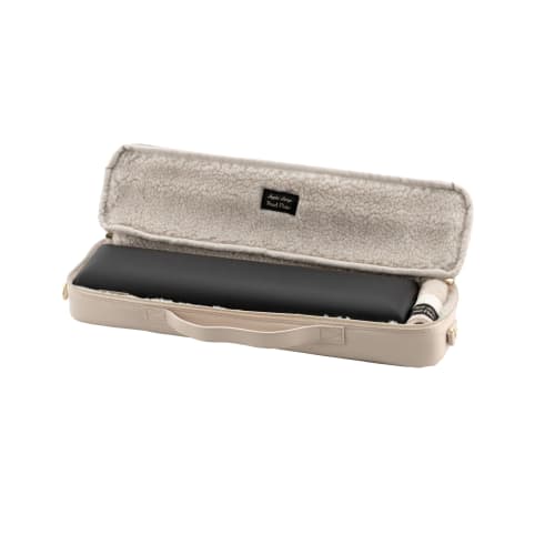 Pearl Flute X Legato Largo Collaboration Quilted Flute Case Cover Vol. 3 for C and H Foot Joints, Ivory, LL-FLCH2#IV