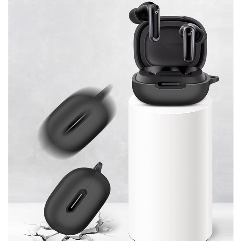KOMININA Case for Anker Soundcore Silicone Wireless Earphone Charging Lightweight Silicone Protective Case with Compatible with Soundcore P40i P40i,