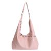 Large capacity fashion commuter tote bag women's 2026 spring new light luxury shoulder underarm bucket bag