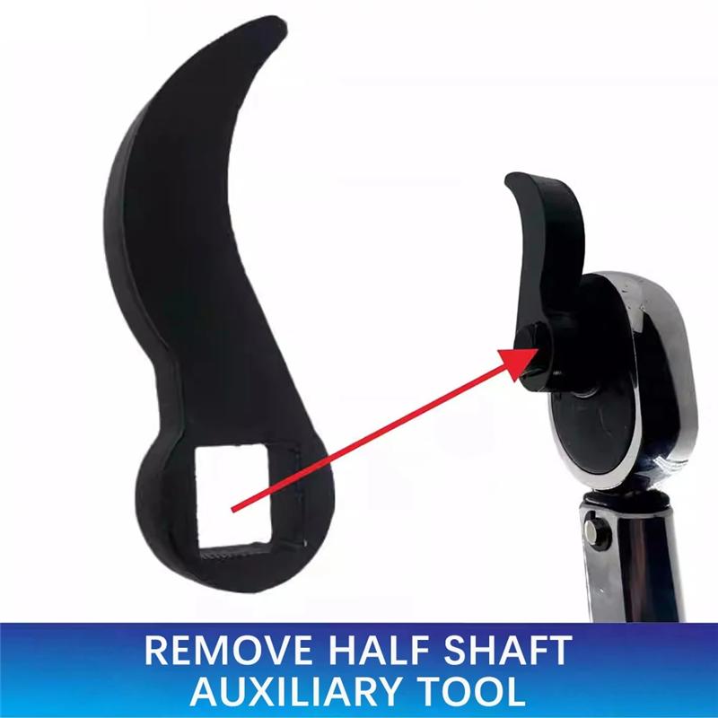 AD23-Compact Crowbar-Adapter Mini Pry Bar Adapter Heads Tool Horn-Type Half Shaft Removal Tool For 3/8Inch Ratchet Car Repair