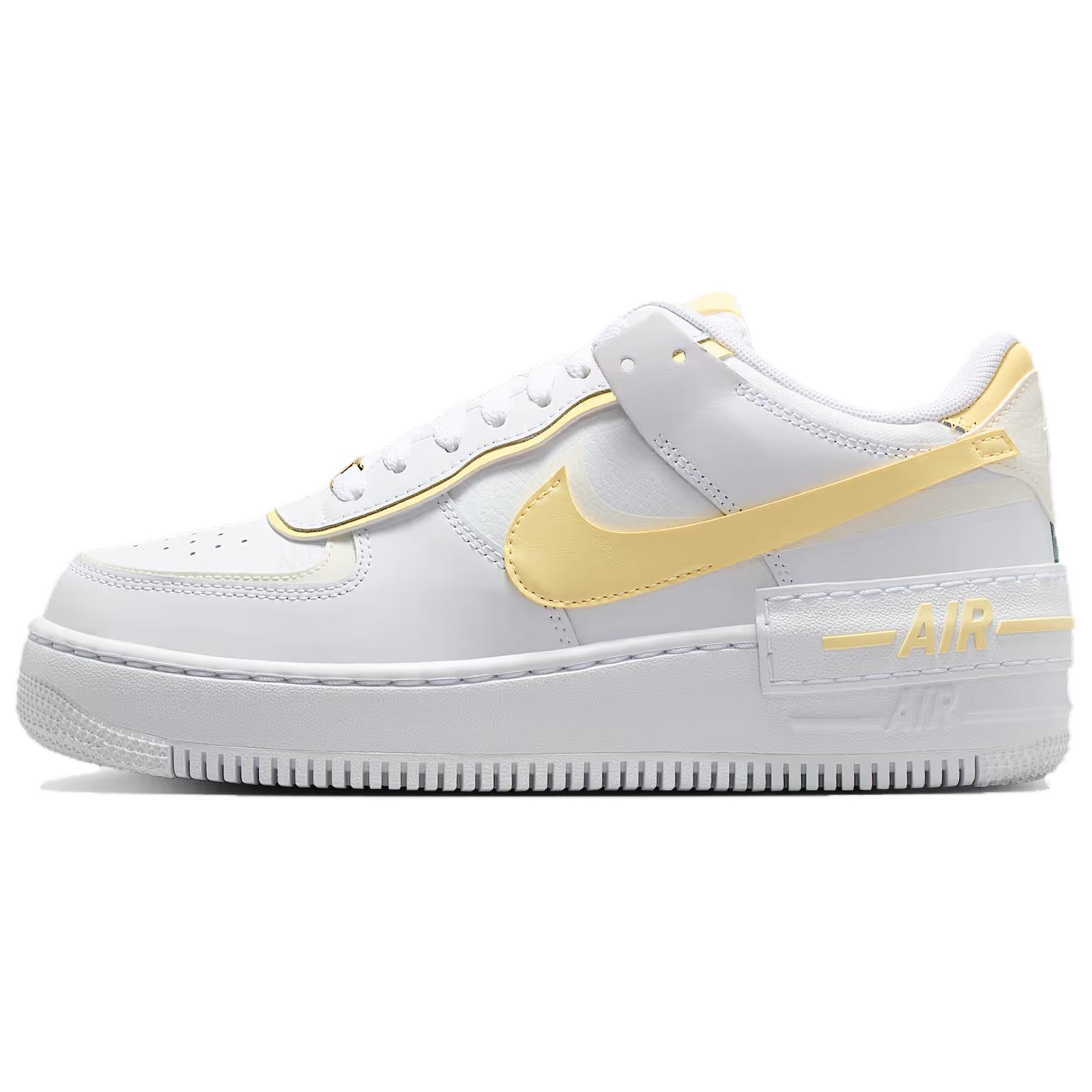 

Новые износостойкие женские низкие кеды для скейтбординга Nike Air Force1 Shadow, белые CI0919-122 36.5