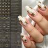 Xiaomi 6pcs Bronzing Metallic Golden Star Nail Art Stickers Y2K Mirror Effect Pentagram Starburst English Script Letters Nail Art Decal