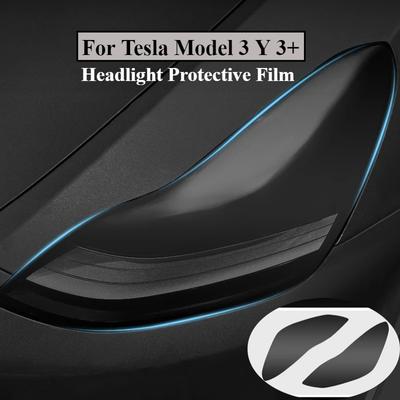 Headlight Protective Film for Tesla Model 3 Y Model 3 Highland 2024 Headlamp Taillight Light Center Console Film Car Accessories