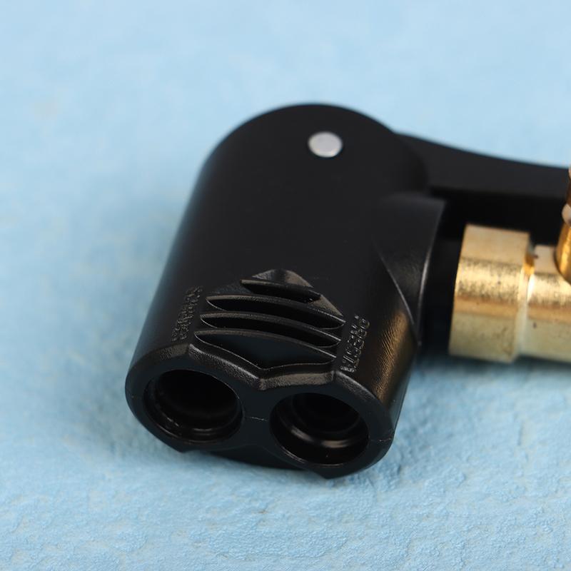 2-In-1 Deflated Schrader/Presta Valve Adapter Portable Tire Air Pump Nozzle Hose Tire Inflator Chuck Inflatable Pump Connector