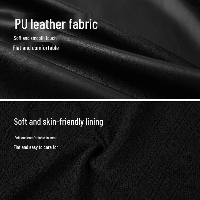 HLA Herren Winterjacke aus geprägtem PU-Leder