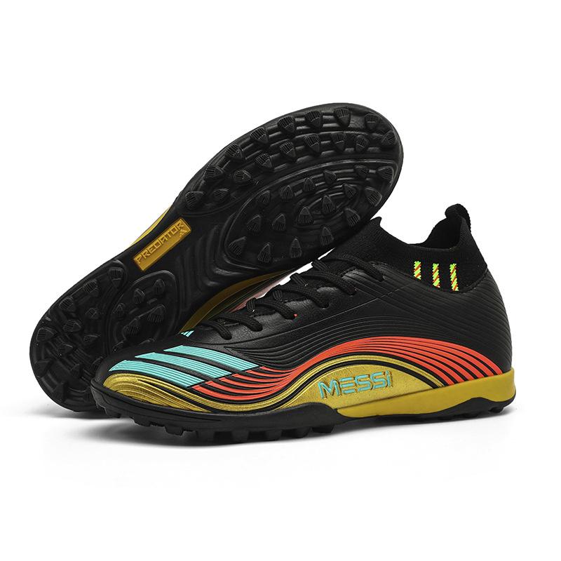 New High-Top Football Shoes Men'S Wear-Resistant Long Nails Broken Nails Adult Students Youth Game Training Sports Shoes