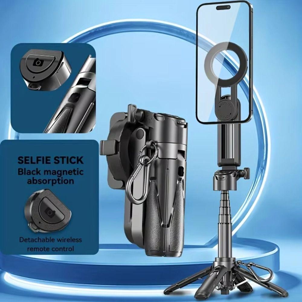 Treppiede Magnetico Telescopico per Telefono Pieghevole Estensibile Impugnatura per Telefono Vlog Livestreaming Fotografia