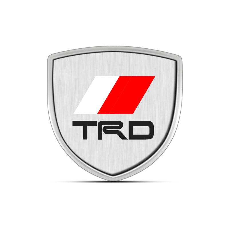 1Pcs 3D Metal Auto Door Shield Emblem Car Body Badge Sticker Styling for Toyota TRD Camry Corolla Yaris Chr Auris Avensis T25