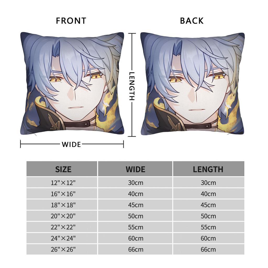Honkai Star Rail Pillow Case  Vintage Pillow Cover Soft Pillowcases For Sofa Home Decor