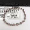 XUPING Jewelry Iced Out Synthetic CZ Colorful Gemstone Artificial Stone Clasp Gold Color Plated Pink Women Heart Tennis Bracelet