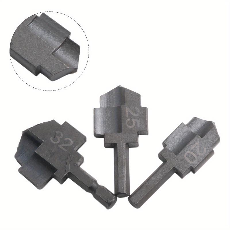 3pcs PPR Lifting Stepped Drill Bit Hexagon Shank Water Pipe Connection Tool 20/25/32 For Plumber Water Pipe Puncher Drill Bit