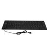 109 Keys Foldable Silicone Keyboard Quiet Waterproof Dustproof USB Wired Flexible Keyboard for Desktop Laptop Home