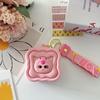 Creative Three-dimensional Cartoon Coin Bag Cute Silicone Small Square Bag Mini Keychain Student Backpack Pendant Bag Gift