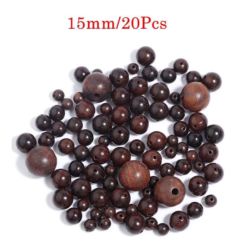 20-100Pcs Natural Cylindrical Wood Beads For Bracelets Making Spacer Round Wooden Beads DIY Handmade Necklace Charm Accessories