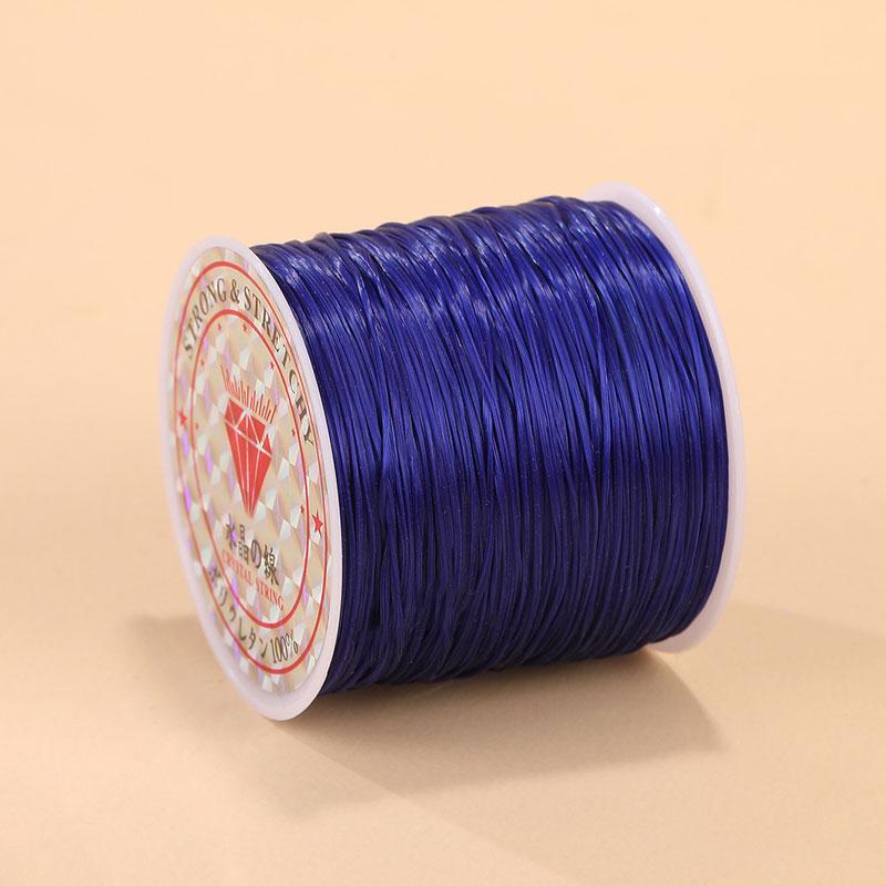 1Roll Beading Thread Accessories Flat Elastic Thread Elasticity Spandex DIY 0.8mm Elastic Cord Hand Knitting