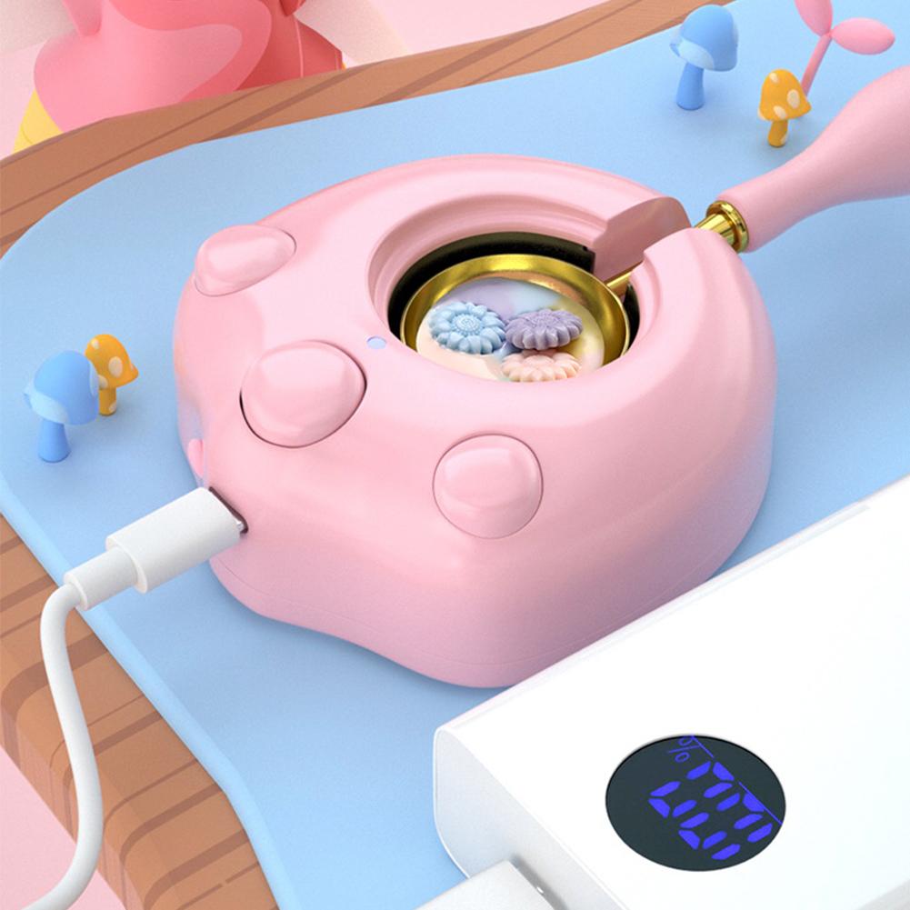 Elektrischer Siegelwachsofen mit Katzenpfote, DIY-Stempelset, Lackofen mit Holzgriff, Löffel, Schmelzofen, Heizung, Wachsperlenstab