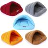 Pet Cat Dog Nest Bed Puppy Soft Warm Cave House Winter Sleeping Bag Mat Pad