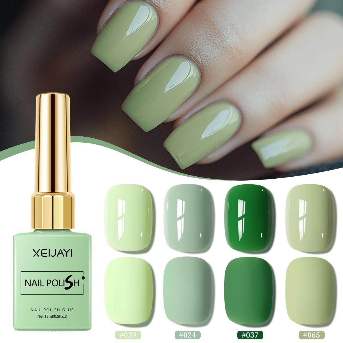 

2025 Trendy Fresh Green Gel Nail Polish for Professional Salon Use