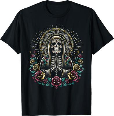 Nuovo Teschio Perdonami di Santa Muerte in Edizione Limitata, Maglietta Top TeeA di La Santa Muerte