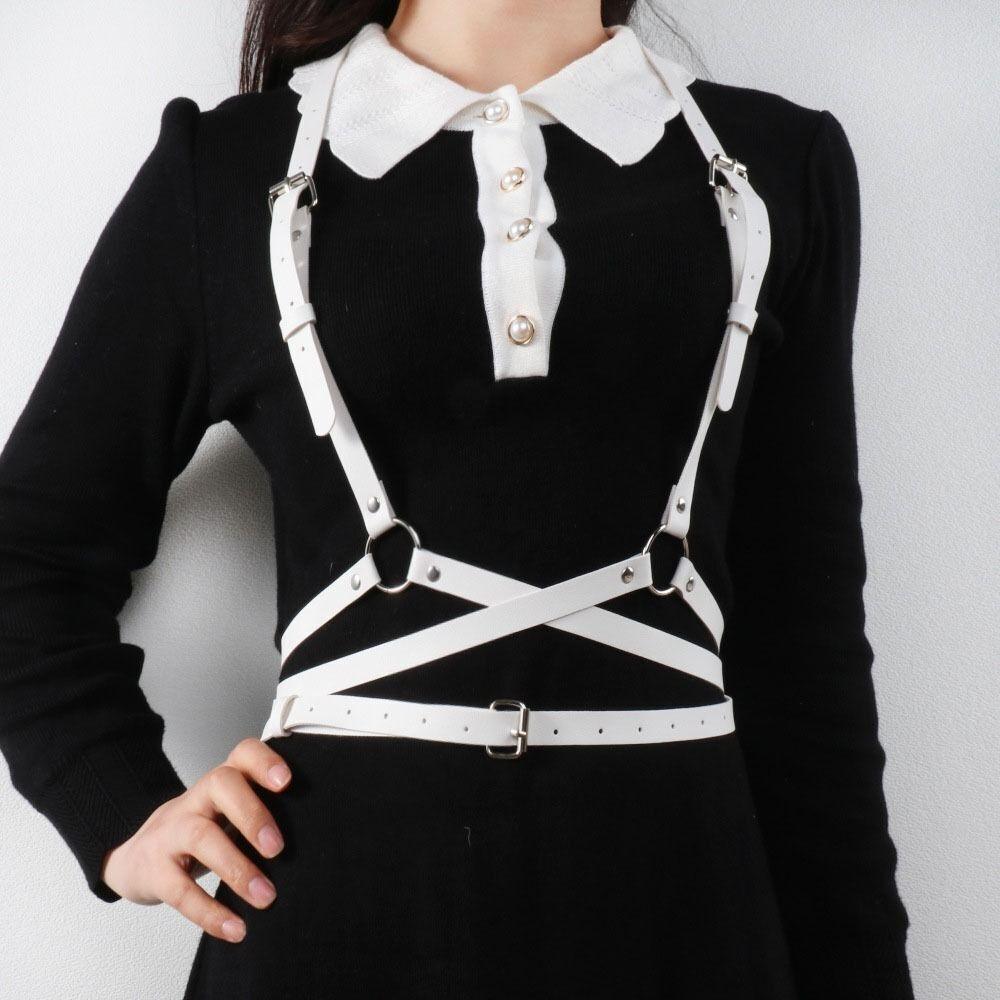 PU Leather Dress Women Belts Shirt Accessories Body Bondage Waist Straps Fashion Corset Belts