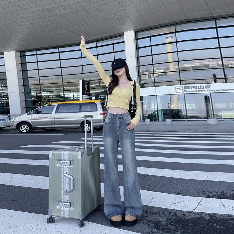 

Plus Size Retro High Waist Flare Jeans for Women - Autumn/Winter XXXL