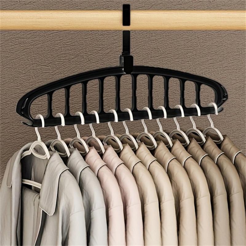 

New 1PC Clothes Hanger Closet Organizer Space Saving Hanger Multi-port Clothing Rack Plastic Scarf Storage Hangers For Clothes 1PC белый