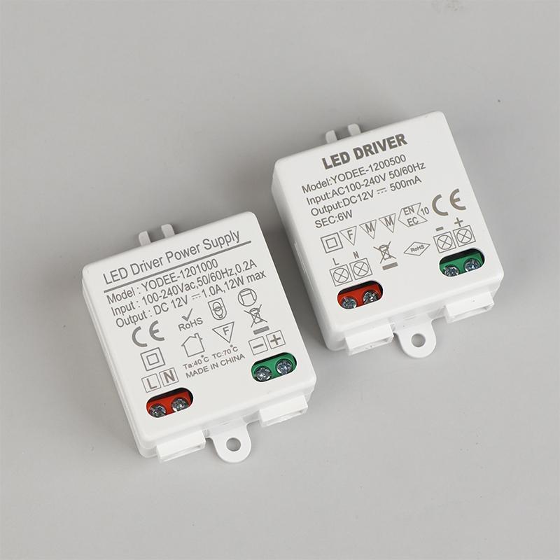 1PC DC12V 24V Power Supply Constant Voltage Switching 3W 6W 12W Lighting LED Transformer 250 500mA 600 830mA 1.0mA Power Adapter