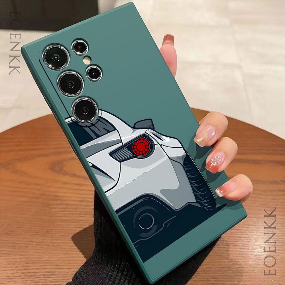 Custodia per Telefono con Modello di Auto per Samsung Galaxy S24 S23 S22 S21 S20 Ultra Plus FE A32 A33 34 A52 A53 A54 A71 A72 A73 5G Cover