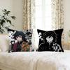 Cartoon Figure Giyu Tomioka   Cushion Cover Pillowcase Upholstery Sofa Throw Pillow Home Decor Pillowcas