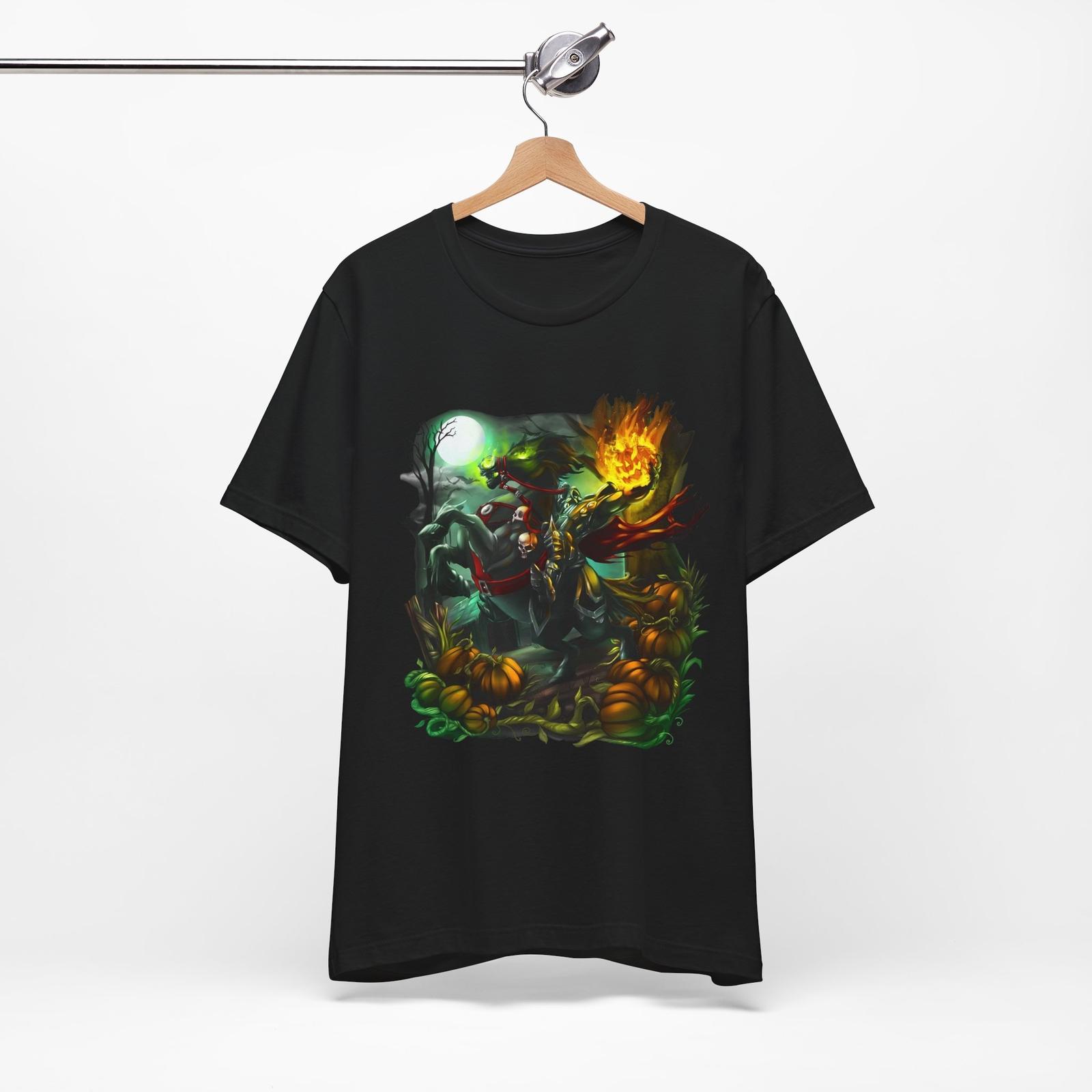 Headless Horseman t-shirt, The Legend of Sleepy Hollow Halloween Ichabod Crane S разноцветный