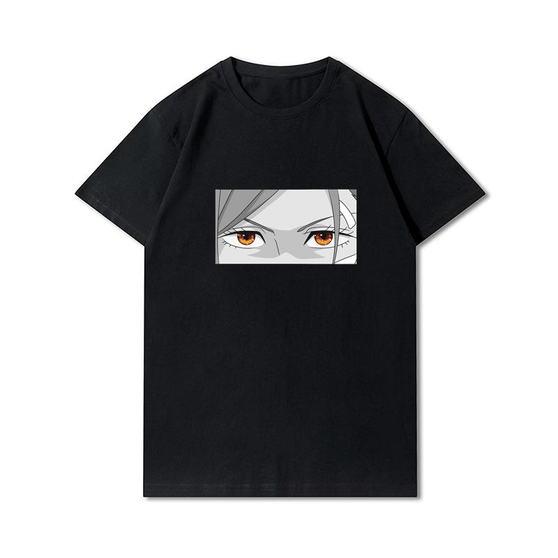 Plus Size Hip Hop Streetwear Men T Shirts Anime Printed Harajuku T-Shirt Cotton Casual Tops Summer Short Sleeves Tees