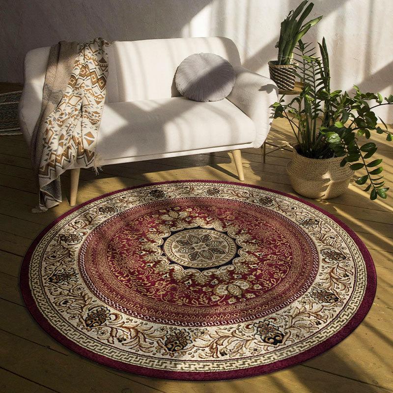 Moroccan luxury Round Carpet Living Room Decoration Large Area Rugs for Bedroom Home Rocking Chair Floor Mat Washable Nordic Rug