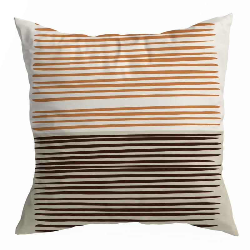 Abstrakt geometrisk linjetryckt mönster kuddöverdrag för hem vardagsrum soffdekoration örngott