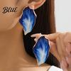 Timeless High-end Texture Earrings 1 Pair Women Multi-Layer Fired Colorful
