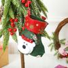 Christmas Gift Bag, Christmas Tree Decoration Pendant, Santa Claus Retro Socks, Christmas Cartoon Small Size Sock Ornaments