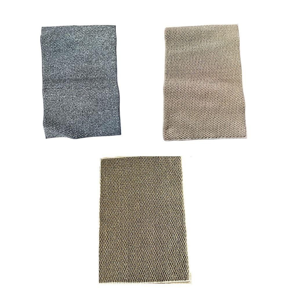 Soft Linen Weave Bath Mat Super Absorbent Entrance Doormat Kitchen Decoration Carpet  Living Room