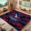 Tappeto in Velluto di Cristallo con Stampa del Crystal Palace Football, Comodo Assorbente d'Acqua Antiscivolo Tappeto per Pavimenti Interni