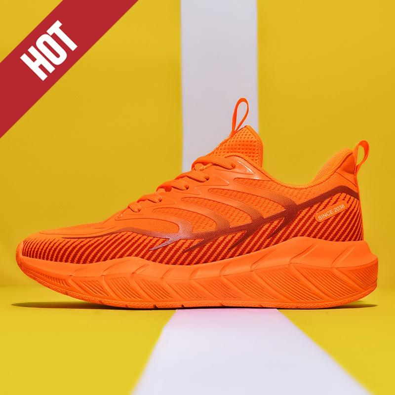 

Marathon Мужские спортивные кроссовки для бега на воздушной подушке Дышащие легкие мужские удобные спортивные нескользящие кроссовки для тенниса на открытом воздухе 40 оранжевый