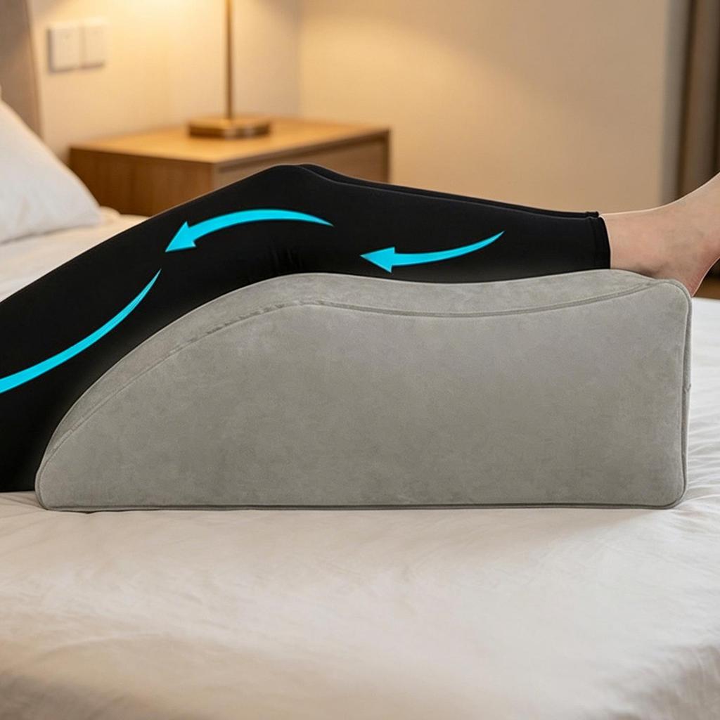 Leg Elevating Pillow Inflatable Foot Support With Storage Leg Wedge Elevation Pillow Post Care For Home Bedroom Apartment Dorm