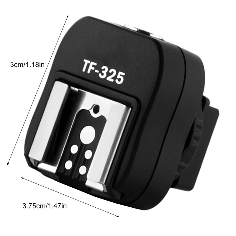 Flashing Hot Shoe TF325 Flashing Hot Shoe Adapter Flashing Hot Shoe Mount Adapter Triggering Converter for DSLR Camera
