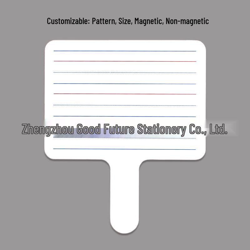 Dual-Sided Handheld Erasable Whiteboard for Classroom and Broadcast