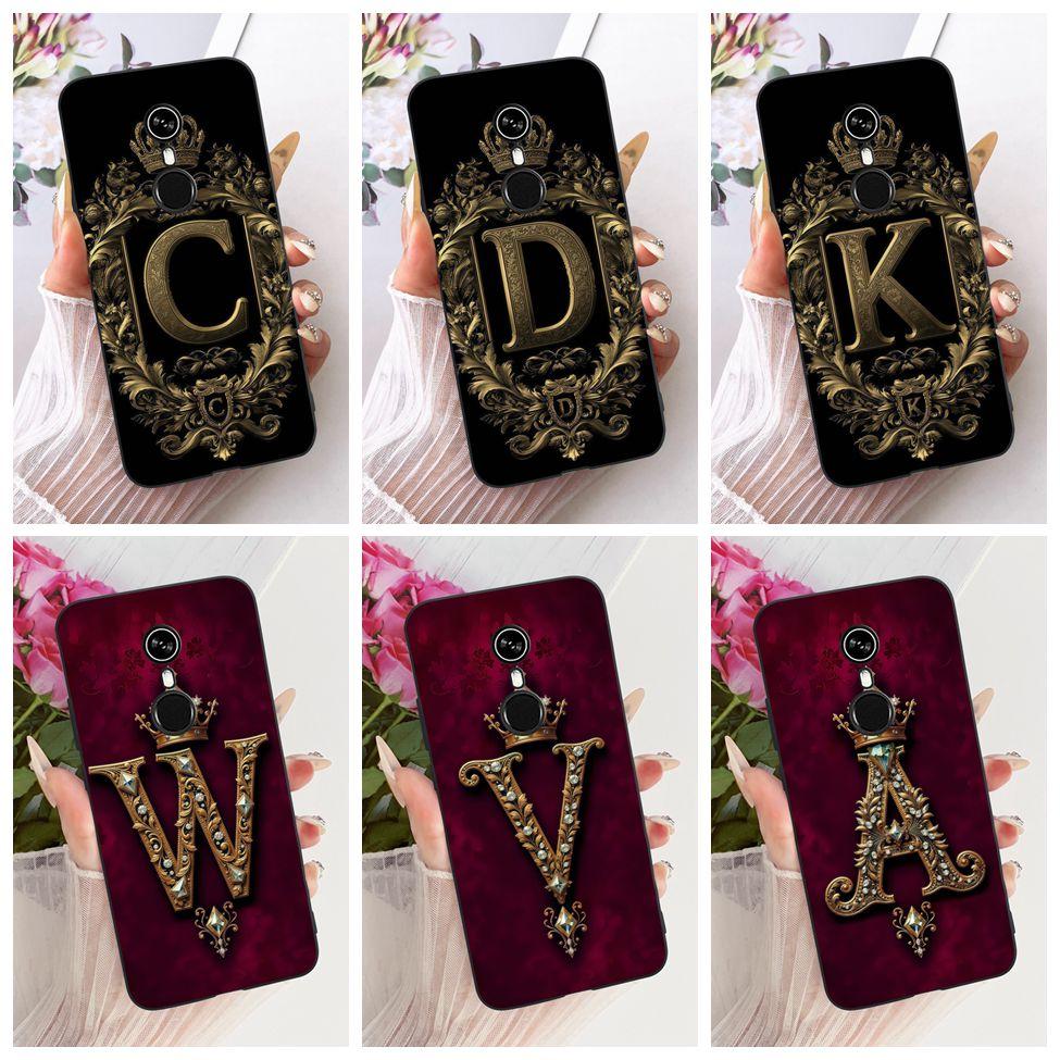 For ITEL A33 Case Cover Aesthetic Luxury A-Z Letters Cool Crown 2D Painted Silicone Phone Casing For ITELA33