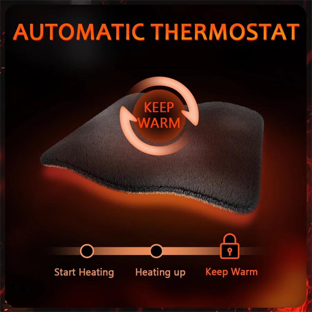 2pc Heated Car Seat Cover Car Heating Cushion Back Warmer Heating Pads One Pair