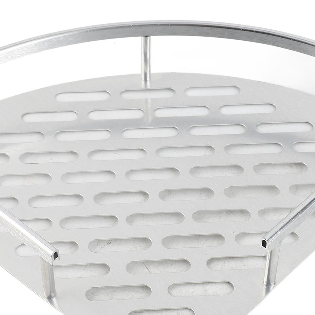 Aluminum Triangular Shelf Space Saving Bathroom Wall Corner Rack Easy Install for Shampoo Soap Storage Bathroom Organization