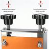 Drahtabisoliermaschine mit 6 Kanälen & 5 Klingen Tragbarer Aluminiumrahmen Drahtabisoler für Bohrerstrom oder Handkurbel