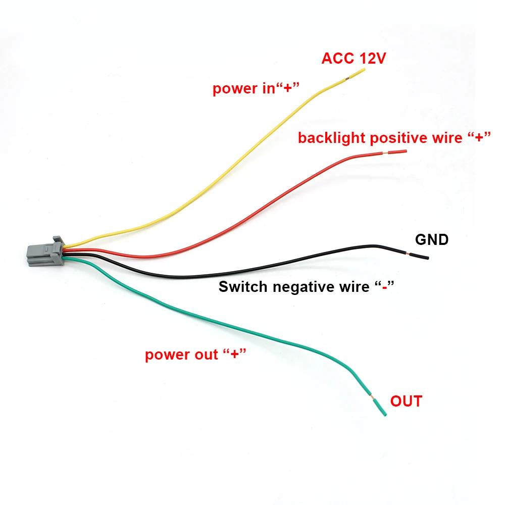 1Pc For Subaru Forester (SK)    Interior LED Switch Front Fog Light Rearview Mirror Heating Push Button Music Switch