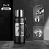 Japanese Tiger Large-Capacity Thermos Cup for Men, 316 Stainless Steel Water Bottle, Outdoor Portable Tea-Water Separation All-Steel Flask