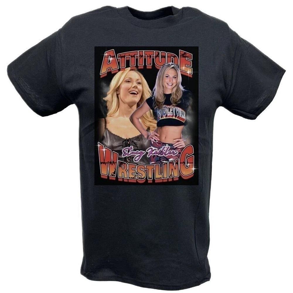 Stacy Keibler Attitude Era Black Tshirt M